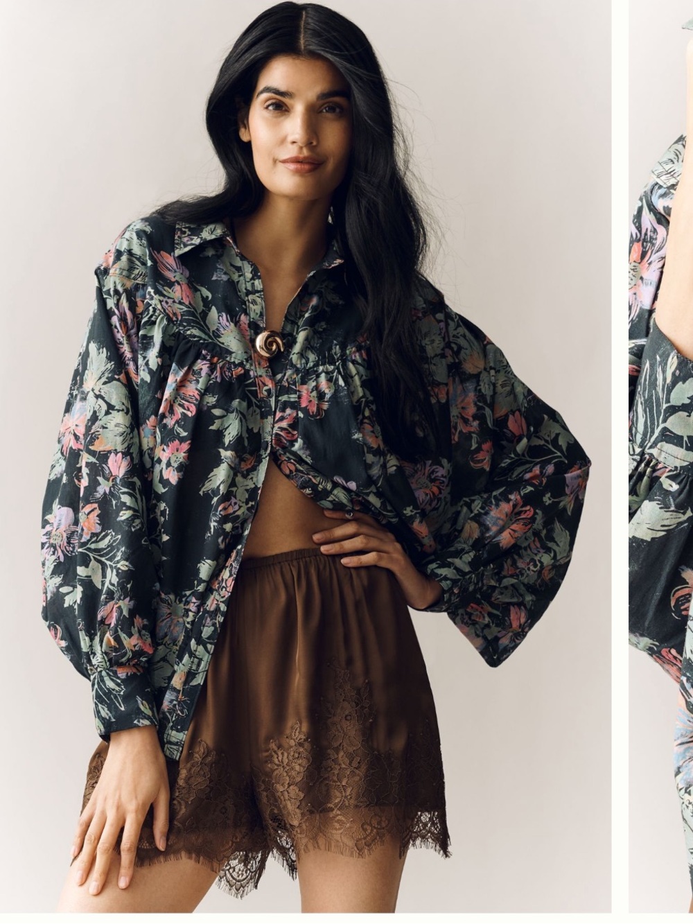 Anthropologie Pilcro Batwing Yoke Blouse size XS